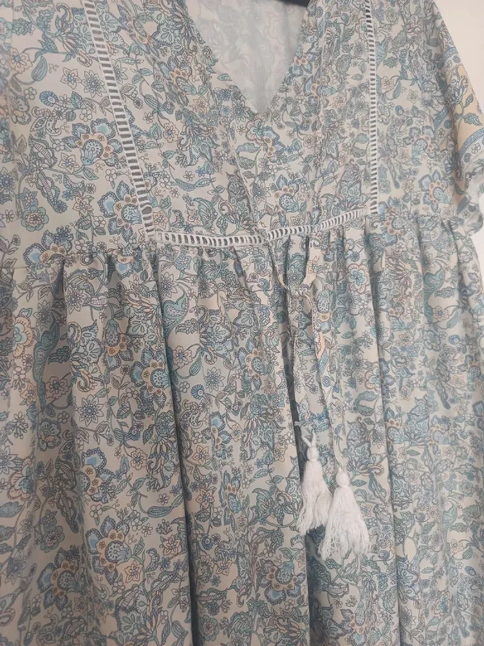 Robe longue femme fleur - photo numéro 2