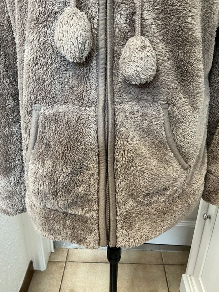 Veste ourson taupe à capuche Jessica XL - photo numéro 5