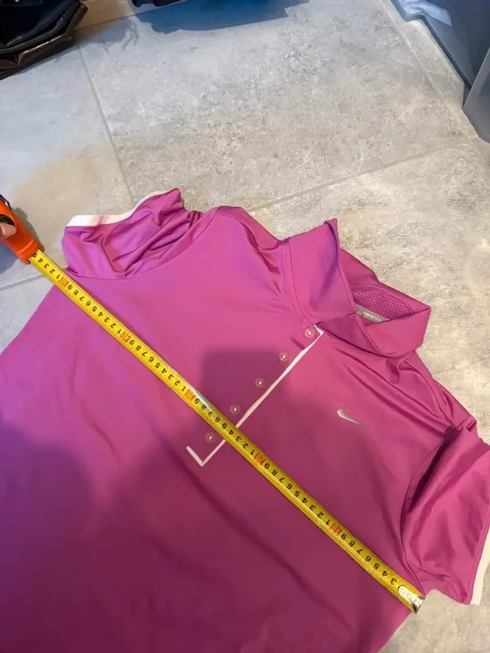 Polo Nike golf femme fushia taille L très bon état - photo numéro 8