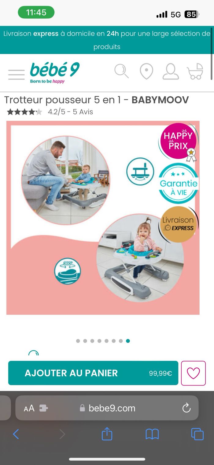 Trotteur 5 en 1 - photo numéro 3