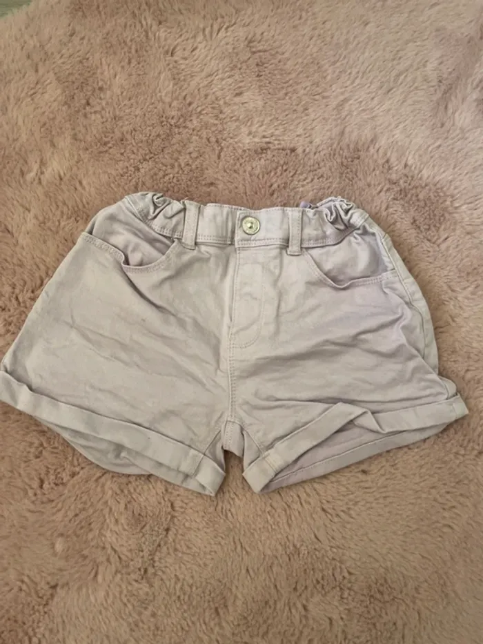 Short en jean court violet