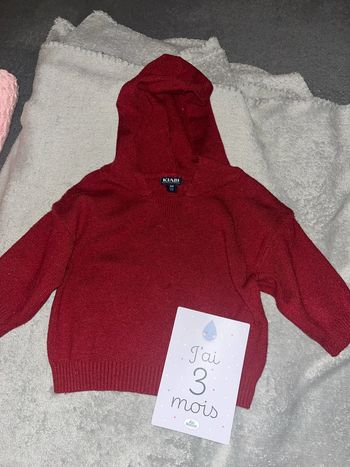 Pull à capuche Kiabi 3M