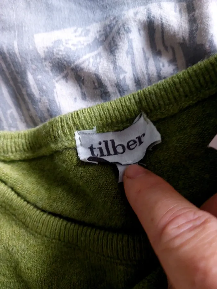 Pull fantaisie vert - photo numéro 6