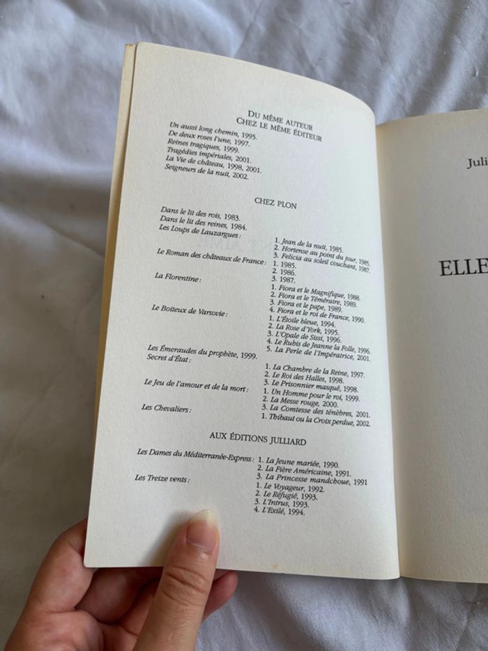 Livre Elles ont aimé – Juliette Benzoni – Édition Bartillat – Histoire & amour - photo numéro 7