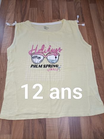 Débardeur jaune 12 ans Liberto