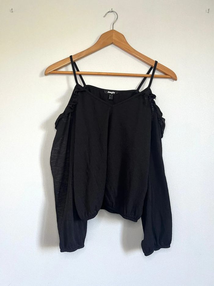 Blouse manches longues Jennyfer noir - photo numéro 2