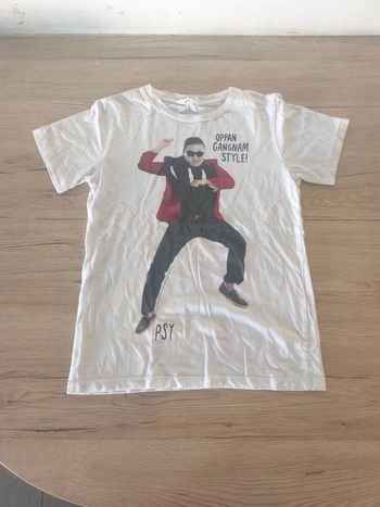 Tee-shirt manches courtes 8/10 ans chanteur Psy