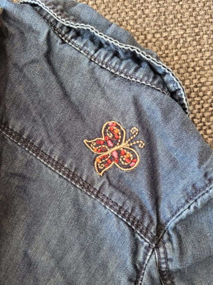 Veste en jean brodée fille 9 mois - photo numéro 9