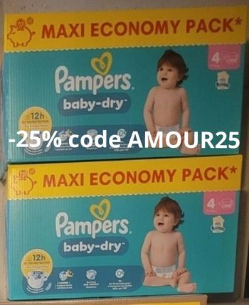 2 packs de 108 couches