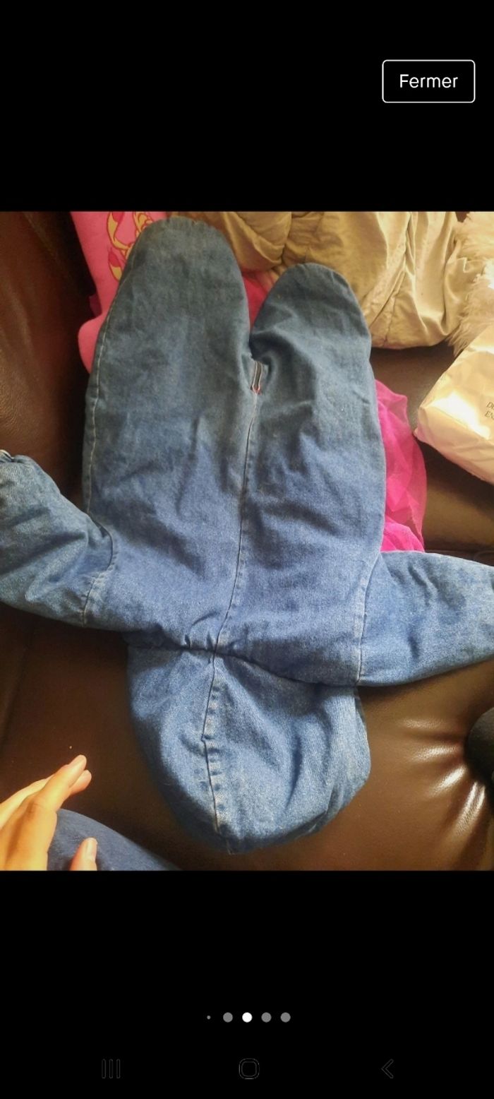 Combinaison chaude  jean sans pied avec capuche - photo numéro 3