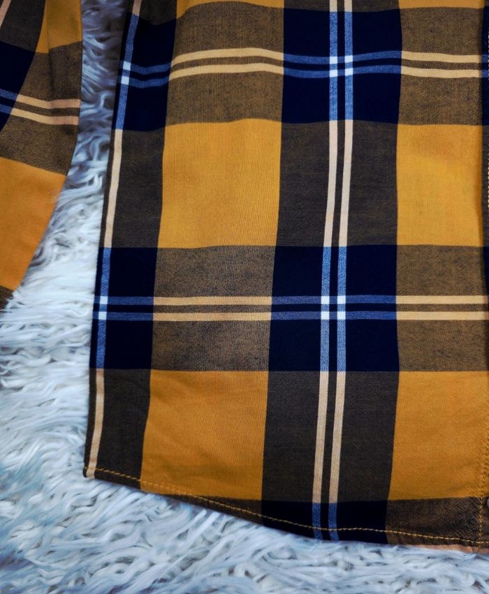 Chemise manches longues à carreaux multicolore Garçon taille 10 ans marque Okaidi 🎸 - photo numéro 4