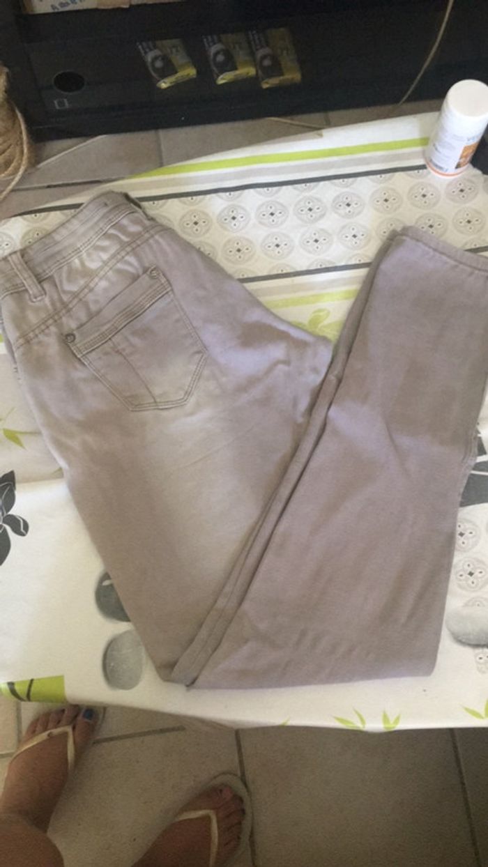 Chouette jeans👖 beige - photo numéro 2
