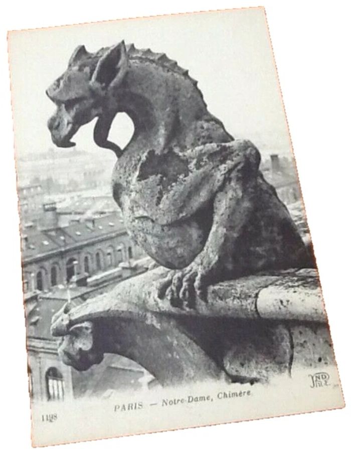 Carte postale ancienne Paris Notre-Dame Chimère