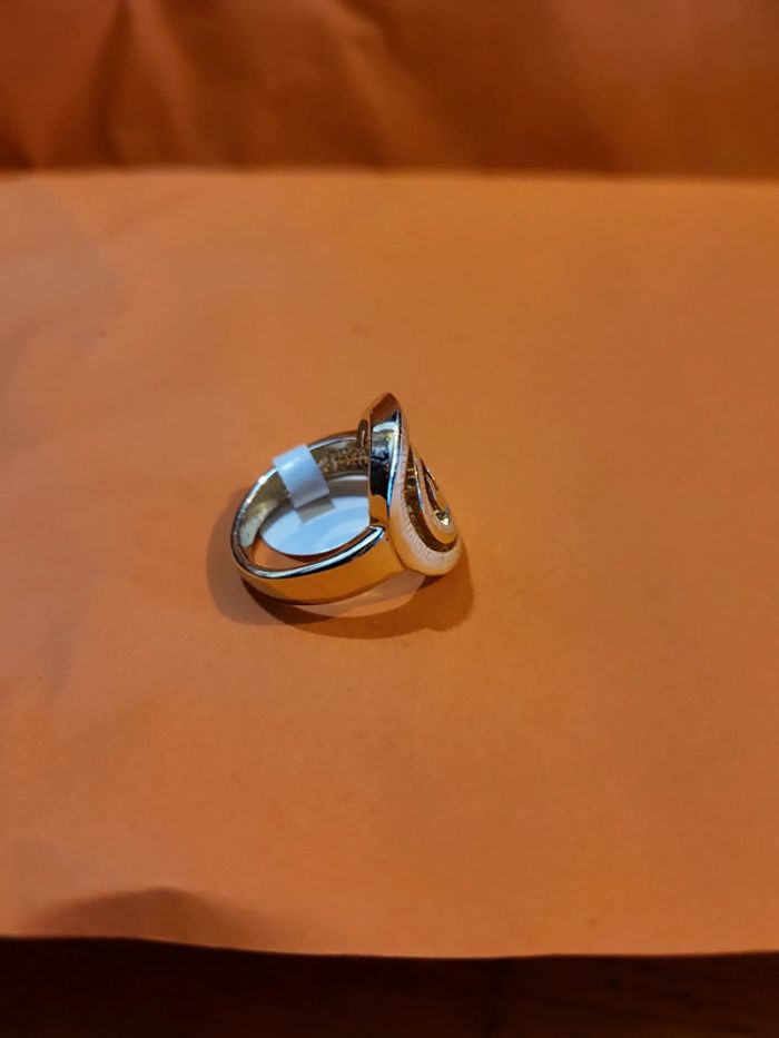 Bague spirale Doré et Strass - photo numéro 3