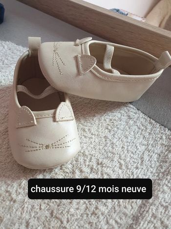 Chaussure bébé neuve 9/12 mois