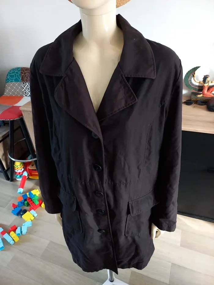 Manteau long noir L/XL - photo numéro 2