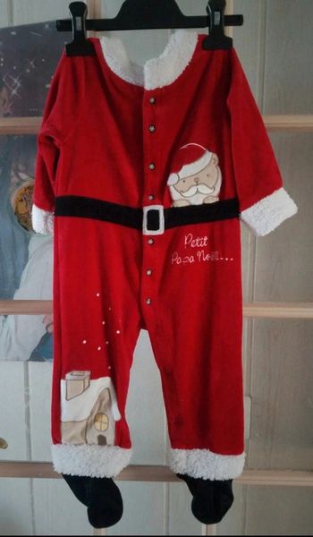 Pyjama Noël bébé velours