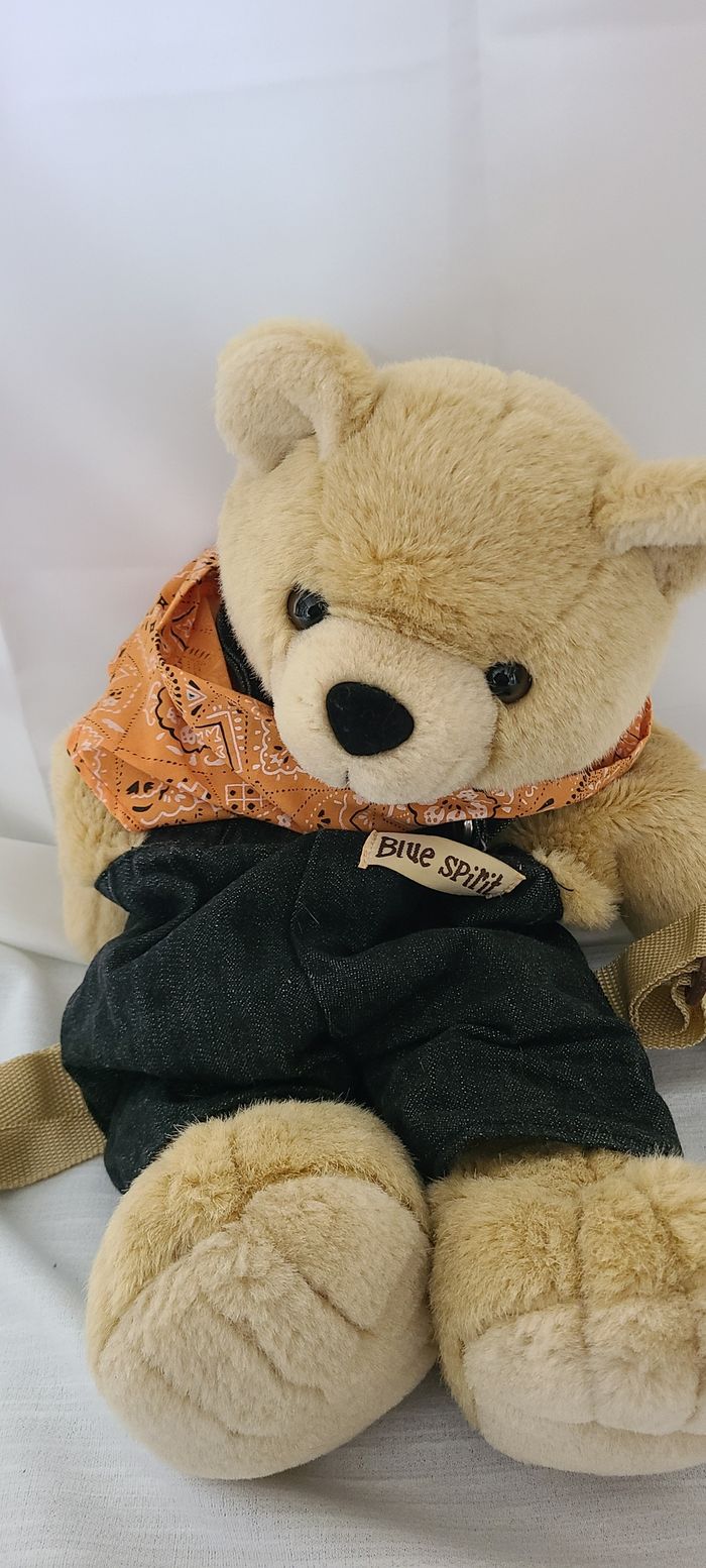 sac à dos peluche ours bandana - photo numéro 5
