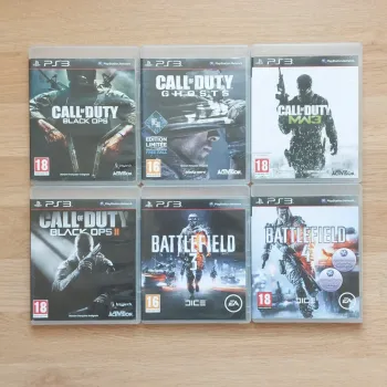 Lot 6 Jeux PS3 Call of duty /Battlefield