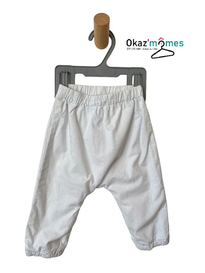 Pantalon rayé léger et confortable - Canada House 3 mois (62cm)