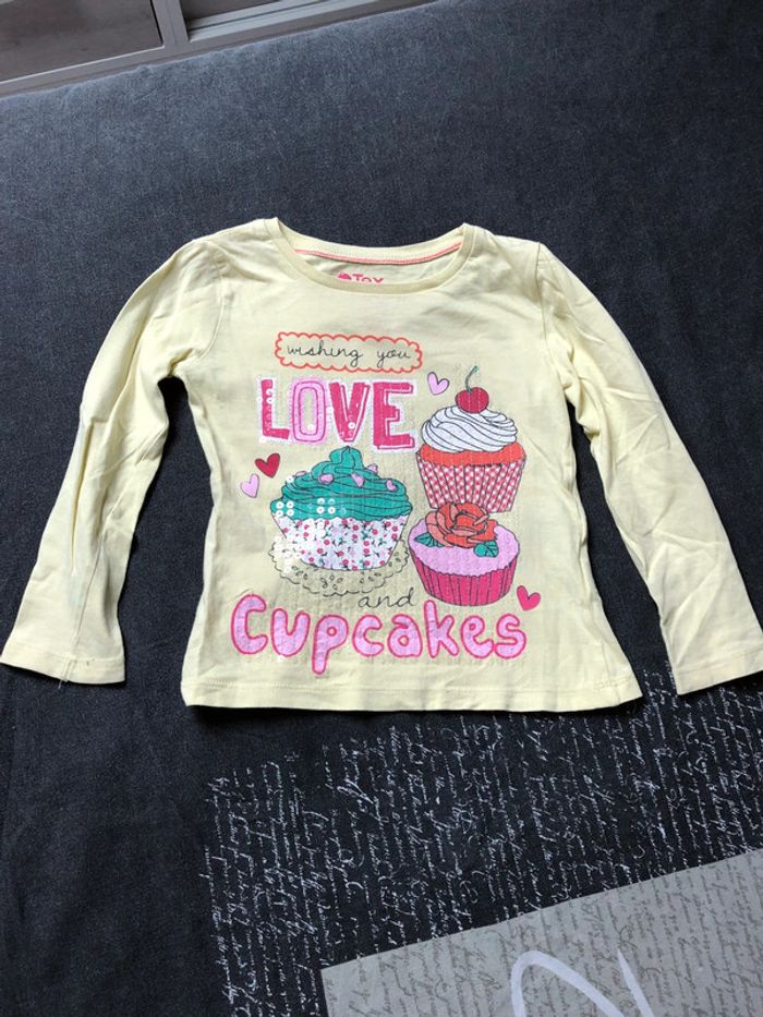 Tee shirt cupcake manche longue