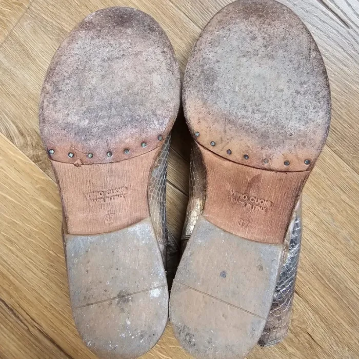 Boots Vintage cuir italien gold Strategia cowboy - photo numéro 12