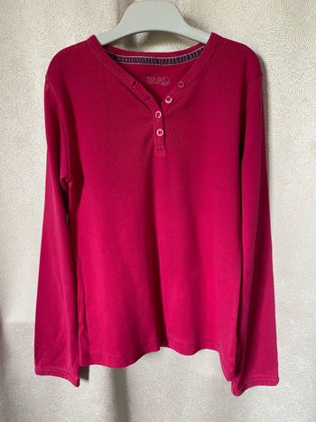 T-shirt fuschia 9/10 ans tex girl