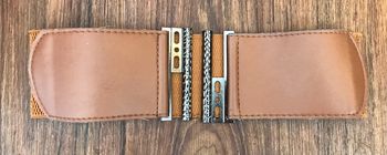 Ceinture taille haut 95cm marron (élastique)#rasika1