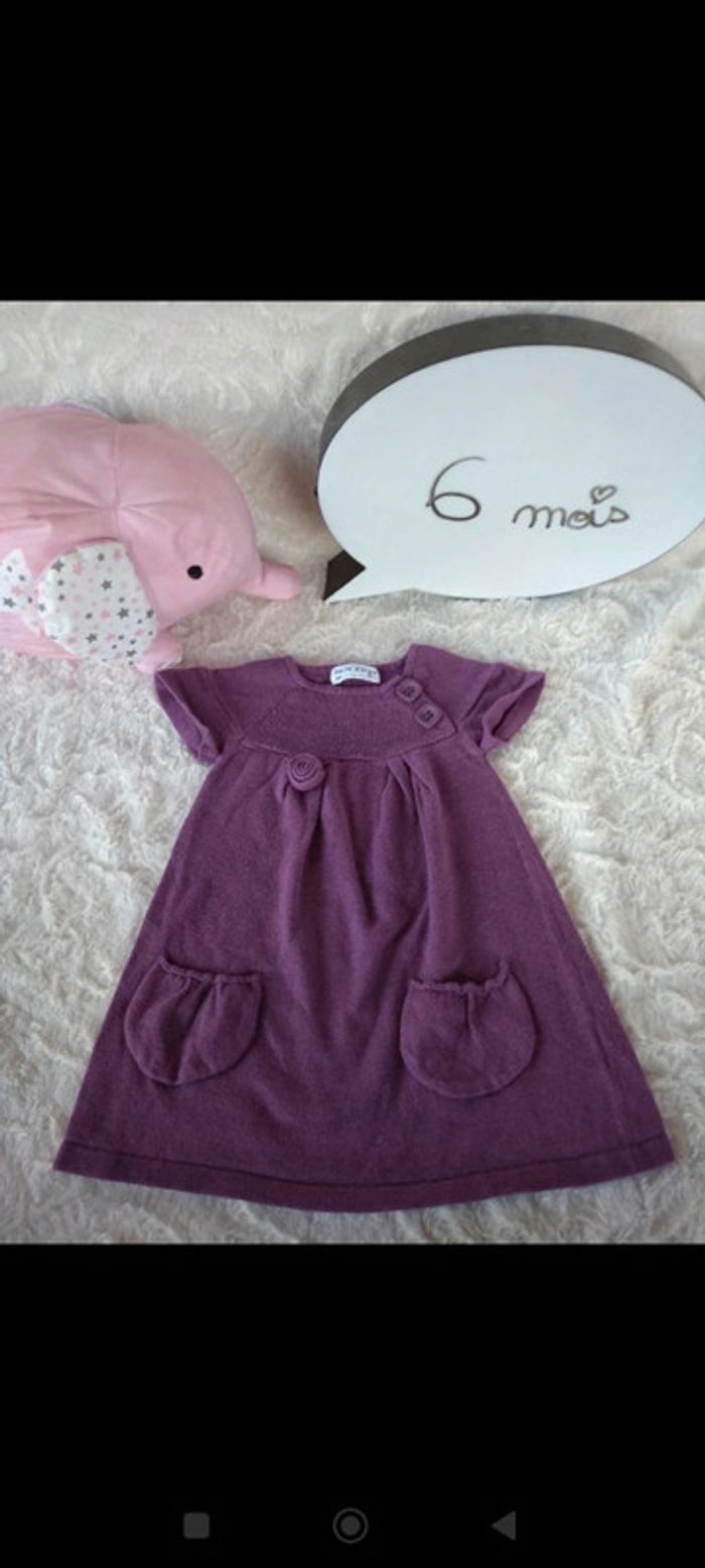 Robe pull Fille 6 mois Sucre d'orge