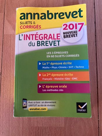 Livre intégrale du brevet 2017