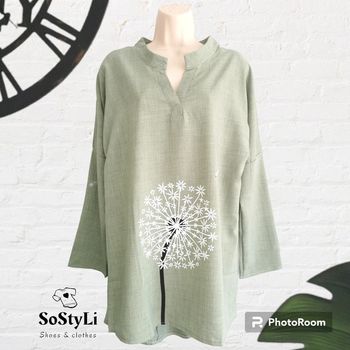 Tunique décontractée Motif pissenlit Taille M