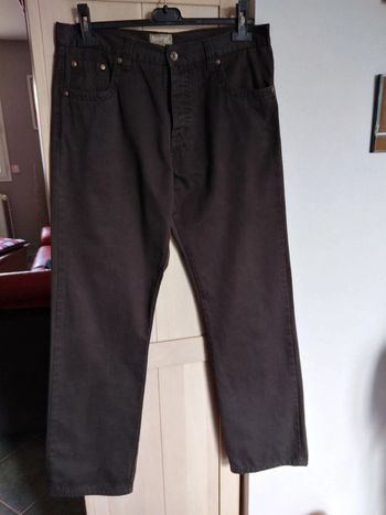 Pantalon homme marron foncé