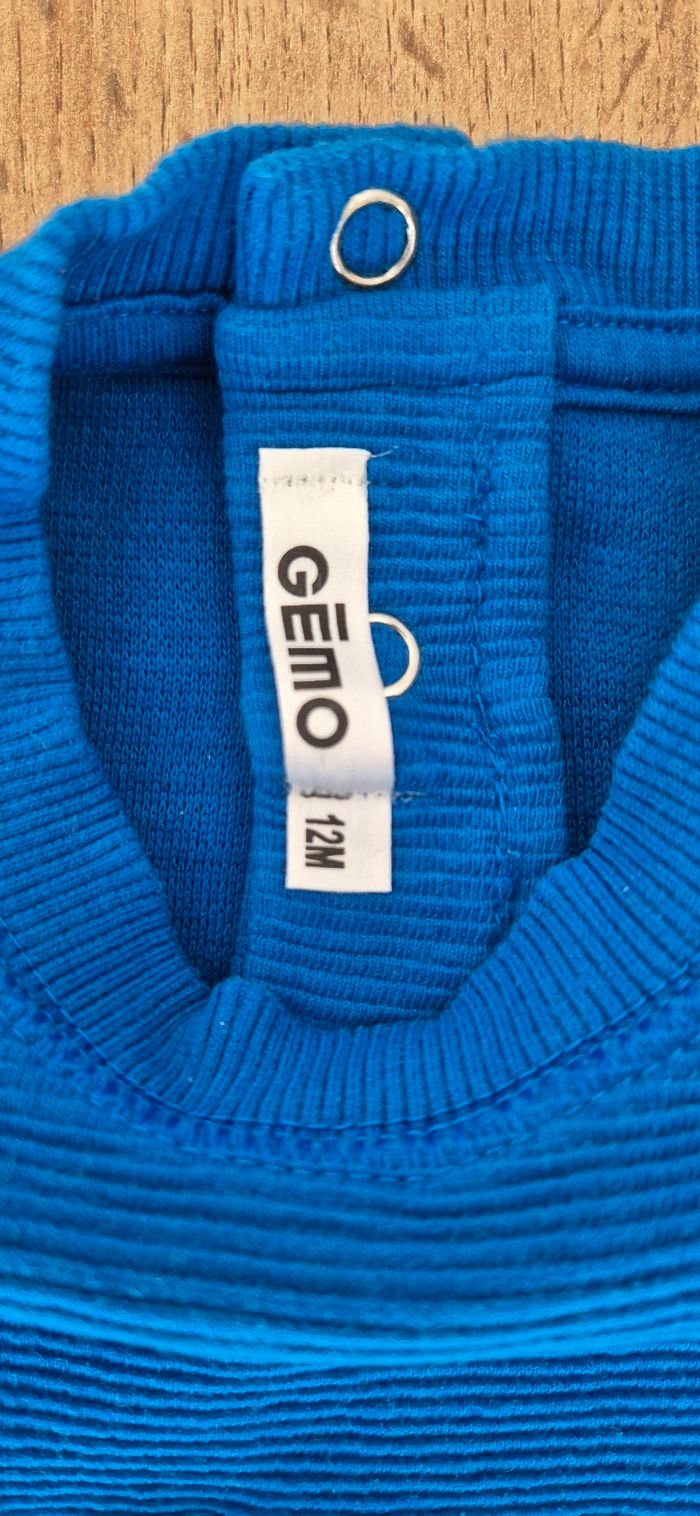 Pull gemo bleu - photo numéro 3