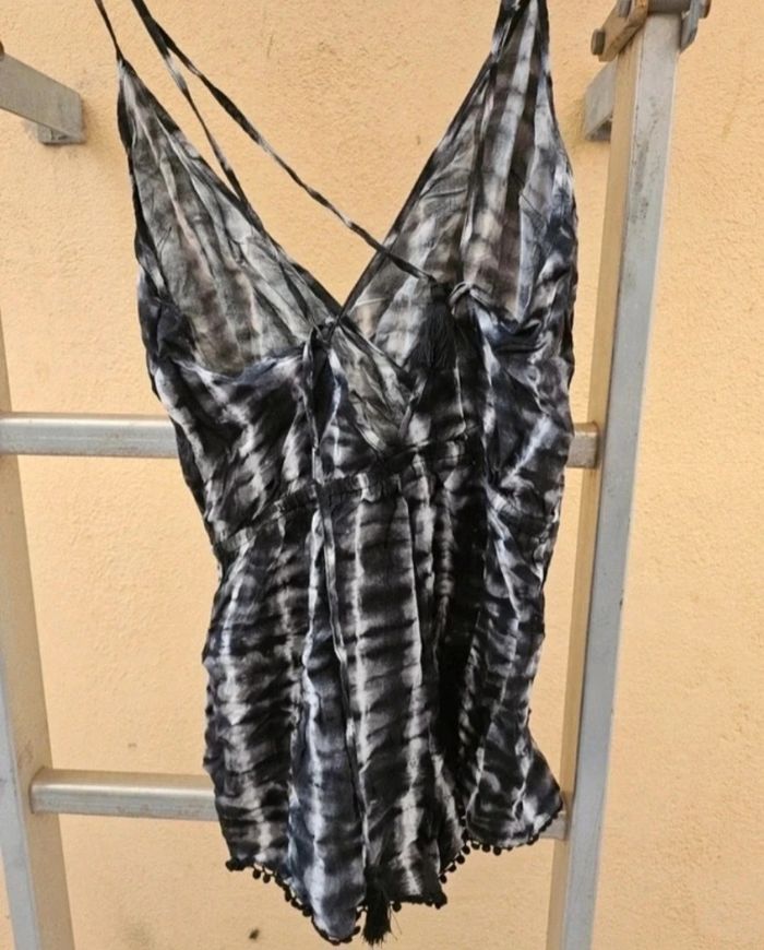 Combishort tye and dye gris et blanc Undiz - photo numéro 4