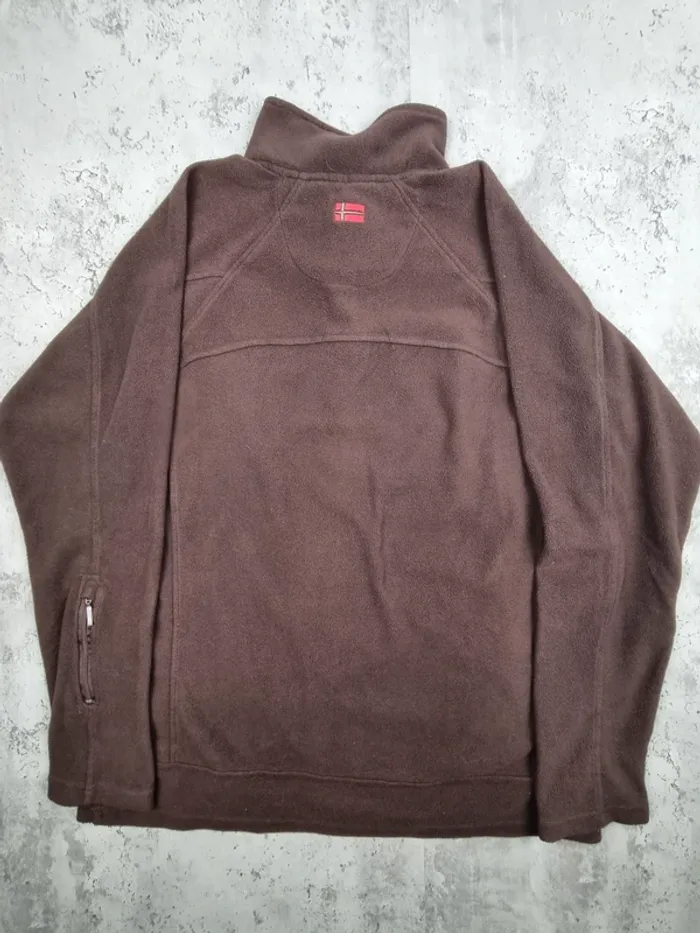 Polaire Half-Zip Geographical Norway Marron Foncé – Taille L Homme - photo numéro 4