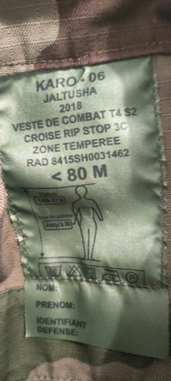 Veste de treillis tempérée haut militaire hiver - photo numéro 3