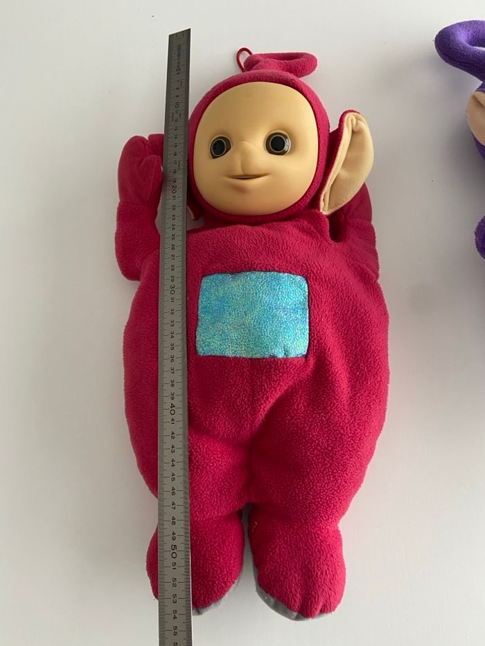 Lot de 2 Peluches Teletubbies Vintage - Tinky Winky & Po (Grande Taille) - photo numéro 5