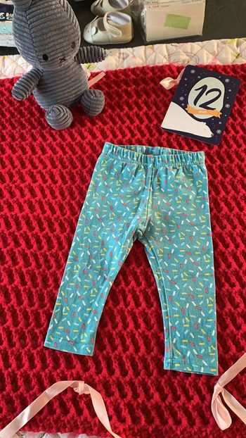 Legging turquoise 12 mois