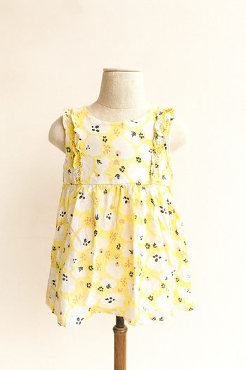 Robe blanche et jaune 12mois : La compagnie des petits