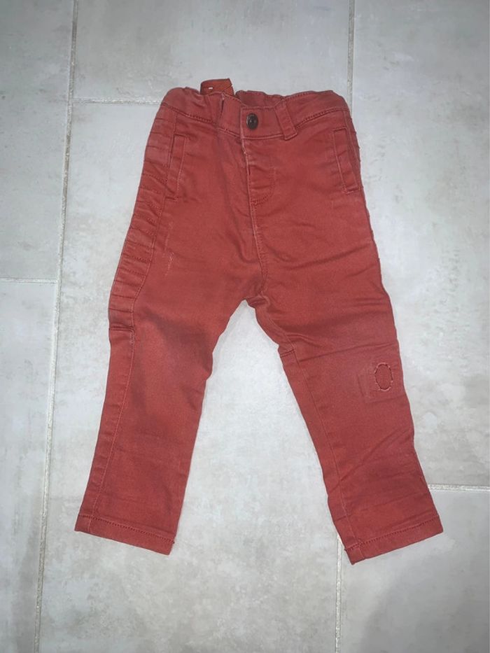 Pantalon rouge tape à l’œil 86cm