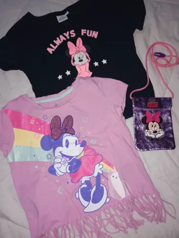 Lot de t-shirt et sacoche Minnie