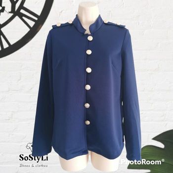 Veste effet officier, blazer bleu marine Taille S