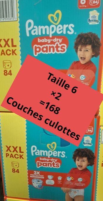 Pampers taille 6 pants xxl
