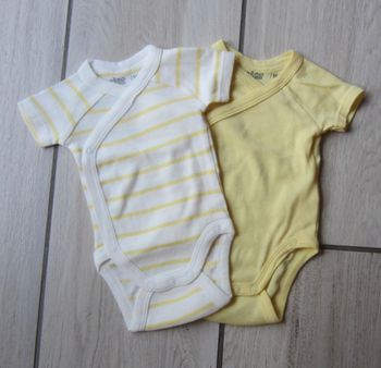 Lot de 2 bodies 1 mois