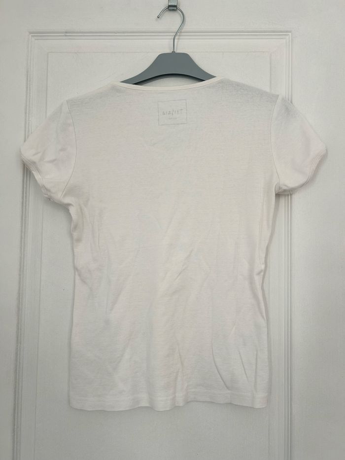 Tee-shirt à manches courtes blanc - photo numéro 2