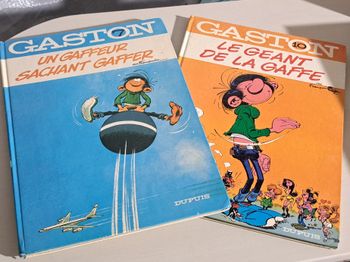 2 BDs de Gaston lagaffe n°7 et 10