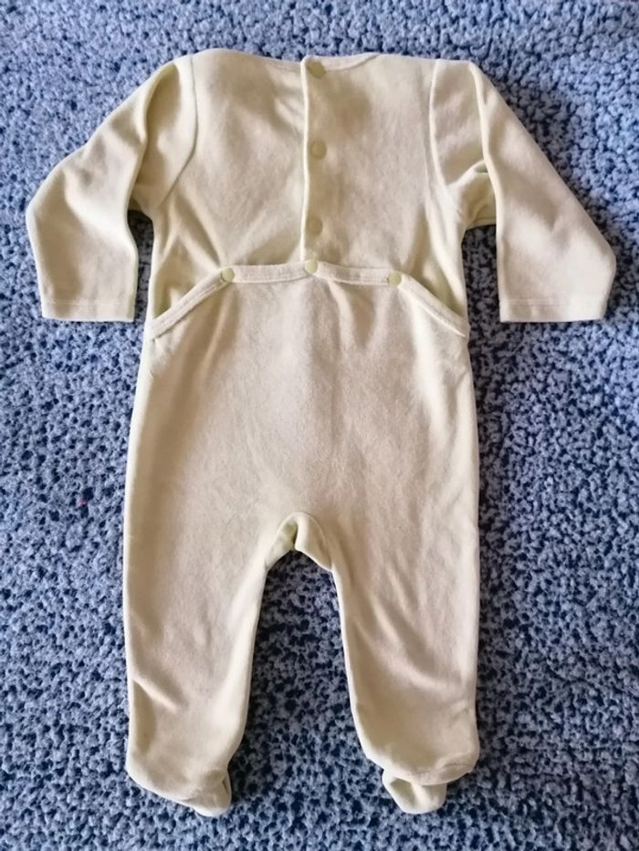 Pyjama velour fille taille 6 mois - photo numéro 2