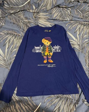 T-shirt manches longues Polo Lauren-polo bear (12-14)