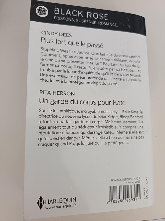Livre Harlequin collection Black Rose - photo numéro 2