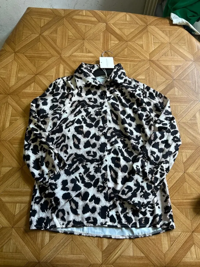 Blouse femme top femme chemisier femme léopard taille 36 taille 38 - photo numéro 3